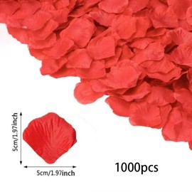 Simulated Artificial Rose Petal, 1000pcs Creative DIY Spring Decorative Fake Flower, Romantic Decoration Supplies for Festival Wedding Birthday Party and Banquet, Fall Gifts, Trending Home Decor 2024, Valentine's Day Gift