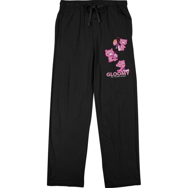 Bioworld Gloomy Bear 3 Men's Black Sleep Pajama Pants-M