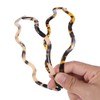 2PCS Wavy Headband Acetate Non-slip Thin Headbands with Teeth