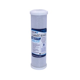 PureT HQCBC-10-10, 10x2.5" Coconut Carbon Block Filter - NSF Certified - Cononut Shell Activated Carbon removes Chlorine, Dirt and More (10 u Micron Rated)