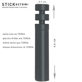 Stickscrew Original Smart Embroidery Puller Removes Broken Terea Filters and Makes the Holder Free - Compatible with Iqos Iluma Prime One Terea, Anthracite