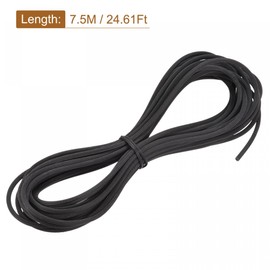 sourcing map Screen Spline, 7.5M/24.61Ft Length PVC Sealing Strip Window Screen Retainer, 3mm OD Black