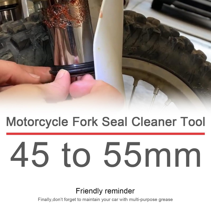 Windance Motorcycle Fork Seal Saver Cleaner,Front Fork Seal Clean Tool,