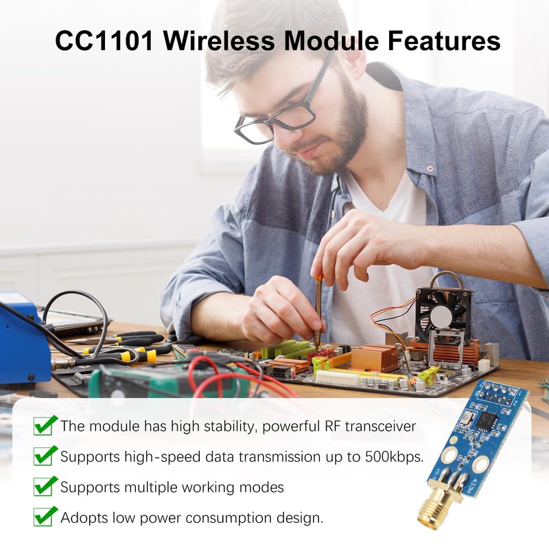 CC1101 SMA Antenna Radio Transceiver Module AYWHP 1 Piece CC1101