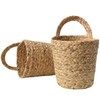 Seagrass Storage Basket Wall Hanging Basket Storage Rack Garden Plant
