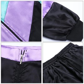 80s 90s Fancy Dress Costumes for Men Women (Black, 2XL)