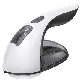 Rechargeable Fabric Shaver and Lint Remover, 3-Speed Adjustable Sweater Shaver with 6-Leaf Replaceable Stainless Steel Blades, 2.6Inch Large Mesh, Removable Bin for Clothes Fuzz, Lint, Pills, Bobbles