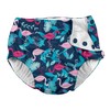i Play Girls Swim Diaper Navy Flamingo's-4T
