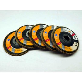 M & J Tooling LLC 5pcs NEW CUMI XD 599+ TYPE 27 CERAMIC FLAP DISC 60 GRIT 4 1/2 O.D. X 7/8 I.D. - MS7035CMI
