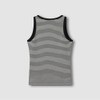 JAJU [JAJU] Women's Cotton Rib Sleeveless T-shirt_Jet Black
