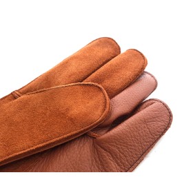 starlingukpk Quality Double Layer Genuine Leather Falconry Short Gloves/Bird Handling Gloves/Pet Gloves. (Large)