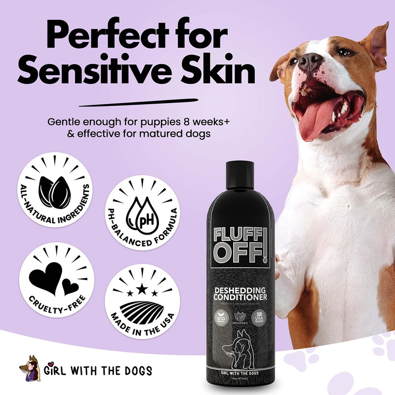 Fluff Off! by Girl With The Dogs, Natural Deshedding Dog/Cat