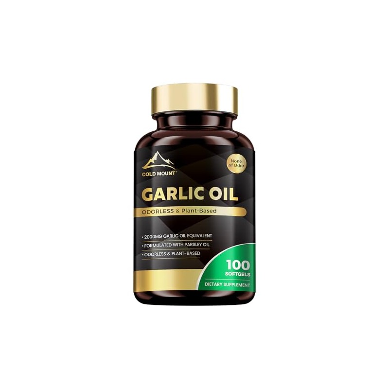 MEGNETA Garlic Softgels 2000 mg, Support Immune System Health, 100