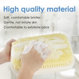 ReignSword Wall Mounted Back Scrubber for Shower, Exfoliating Bath Wash Pad, Hands-Free Back Body Brush Scrubber for Men Women