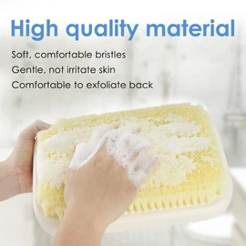 ReignSword Wall Mounted Back Scrubber for Shower, Exfoliating Bath Wash Pad, Hands-Free Back Body Brush Scrubber for Men Women