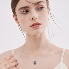 HARMONY BOLA Scorpion Necklace with Evil Eye 925 Sterling Silver Scorpion Pendant Scorpio Vintage Gothic Jewelry Gifts for Women