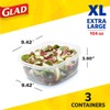 Glad Food Storage Containers - Family Sized Container - 104