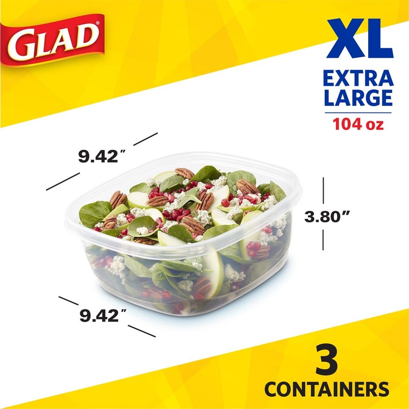 Glad Food Storage Containers - Family Sized Container - 104