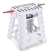 Delxo 16 Inch Folding Step Stool, White Step Stools for