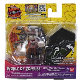 World of Zombies 44271 Bandai U.S.Z. Cowboy & Mystery 2.5 Inch Figures (2-Pack), Multicolour