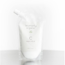 Womanly Organic Ceramide Hair Milk, Firmly Moisturizes Dry Hair, No Additives, Gentle on Skin, Suitable for Sensitive Skin (Refill, 6.8 fl oz (200 ml), White)