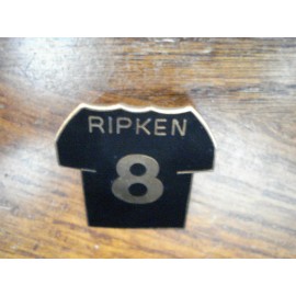 Cal Ripken Baltimore ORIOLES #8 Jersey Lapel Pin.1-1/2 x1-1/4 inch