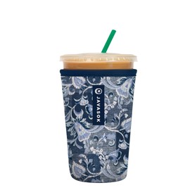 Sok It JavaSok Iced Coffee & Cold Soda Insulated Neoprene Cup Sleeve (Paisley Patchwork, Medium: 22-28oz)
