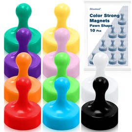Blissstorm 6/10/20/30/50 Pack Strong Magnet Pins Many Colors Neodymium Magnets Cute Handy Accessories Refrigerator Magnets, Dry Erase Board Magnetic Push Pins for Office, Chin, Classroom, Office, Map,