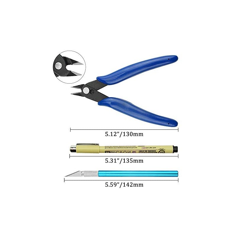 BGTXINGI 19Pcs Modeler Basic Tools Craft Set with Plastic Box