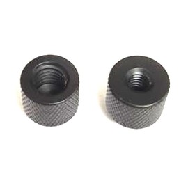 Camera Screws (1/4 Male to 3/8 Female) + (3/8 Male to 1/4 Female) Camera Tripod Screw Adapter Aluminum Alloy Black 2 Pack
