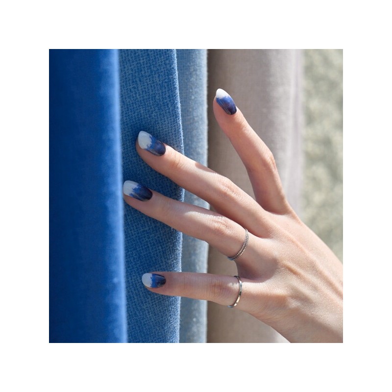 Edge U Shop Gel Ocean Blue Nail Tips 16pcs /