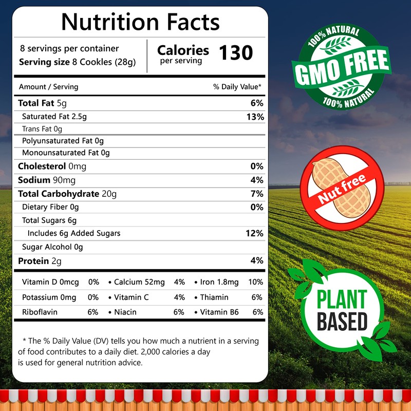 Happy Snacks Animal Crackers - Non GMO, Plant Based Ingredients,