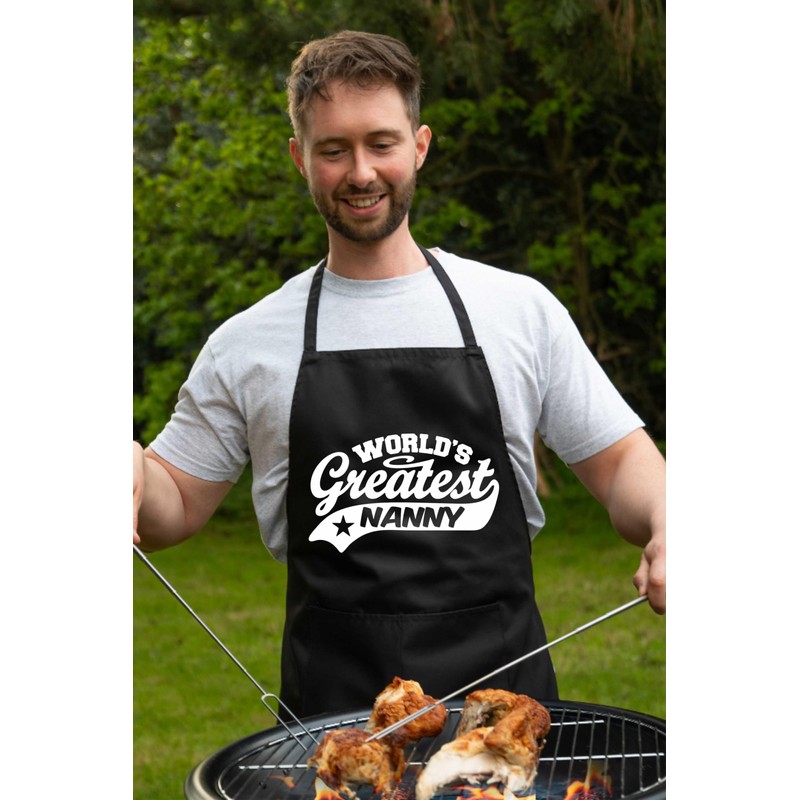 Print4U Apron Greatest Nanny Gift For Her Birthday Mother's Day