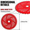 PLAXNS 2pack 9" x 36 Teeth Carbide Tipped Brush Cutter