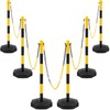 Traffic Delineator Post Cone, Plastic Stanchion Post Set Crowd Control