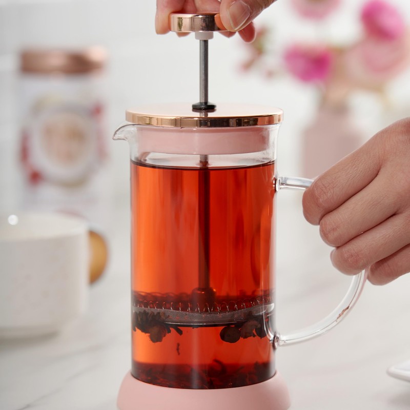 Pinky Up Riley Mini Glass Tea Press Pot, Coffee Maker,