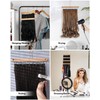 iCASA 4-Pack Hair Extension Holder - Stackable Hair Extensions Hanger