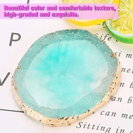 NailArtPalette, ResinMixPaletteDrawingPlatesManicureDisplayToolsforWomenGoldenResinStonePaintDrawingColorDishManicureNailDIYTool(#5)