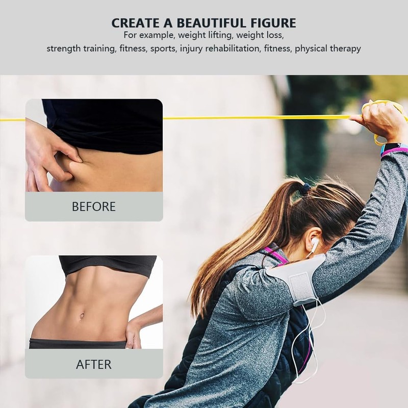 5-Pack Resistance Bands Set for Workout and Strength Training, Heavy