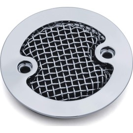 Kuryakyn 6560 Motorcycle Accent Accessory: Mesh Timing Cover for 2017-19 Harley-Davidson Motorcycles with Milwaukee-Eight Engines, Chrome