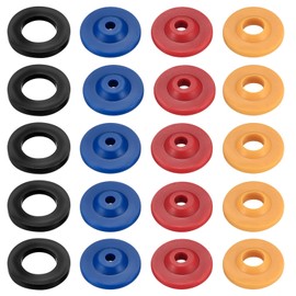 Pack of 20 Water Saver Flow Limiter, Shower Water Saving Insert, Water Flow Limiter, for Shower Hose, Shower Head, Hand Showers, in 4 Specifications, Black/Blue/Red/Yellow