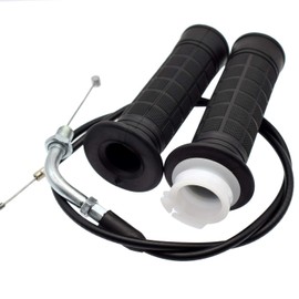 Riyitauto Twist Throttle and 36" Cable Handle Grip Kill Switch Set for 7/8" 22mm Handlebar 49cc 66cc 80cc Engine Motorized Bicycle Push Bike