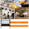 WYJREES Hay Feeder for Goat, 35 Gallon Heavy-Duty Livestock Feeder