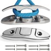 VEITHI 4-3/4" Folding Cleat, 316 Stainless Steel Flip up Dock