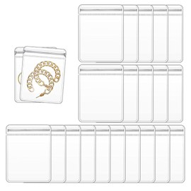 Hzfnon Clear PVC Jewelry Bags - Plastic Transparent Jewelry Packing and Storage Pouches (5 * 7)