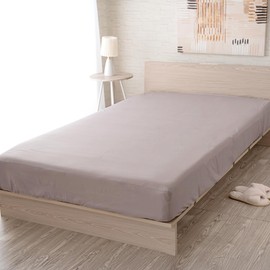 Sylphyz Fitted Sheet 30cm Deep Semi Double Peach Skin Mattress Cover Bed Sheet 120x200x35cm Brown