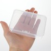 Bremorou 6Pcs Small Plastic Box with Hinged Lids Mini Plastic