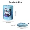 UOEPOWA Foldable Car Trash Can, Cute Folding Leather Car Garbage