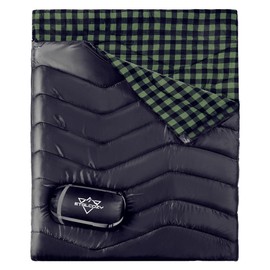 ETGLCOZY Double Sleeping Bag Flannel for Adults, XL Queen Size 2 Person Sleeping Bags for All Seasons Couples Family Camping Hiking Backpacking and Outdoors, Waterproof, Lightweight