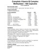Complete Vitamin B Complex Capsules - 8 B Vitamins -